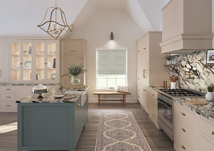 Malory, Aqua - Twist&Fit Roman Blind - Image 9